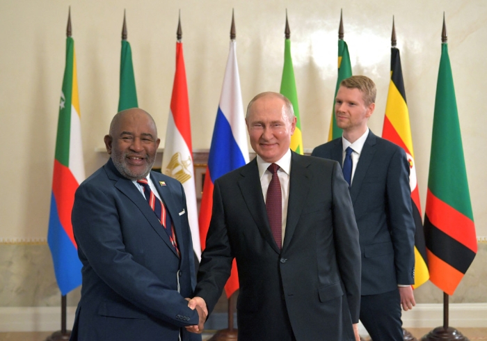 普京和非洲领导人会面