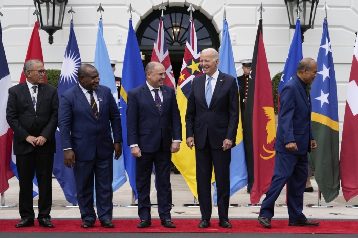 拜登与太平洋岛国领袖在白宫召开第2次峰会。