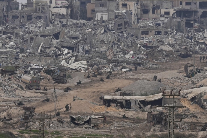 加沙地带不少建筑物被摧毁