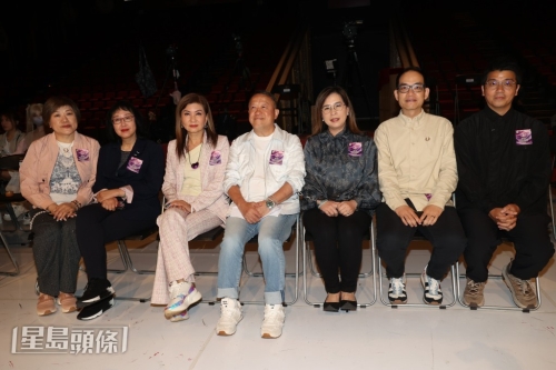 曾志伟、乐易玲等昨天出席《2024香港小姐竞选》全球招募记者会。