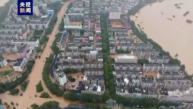 新城区一半被淹